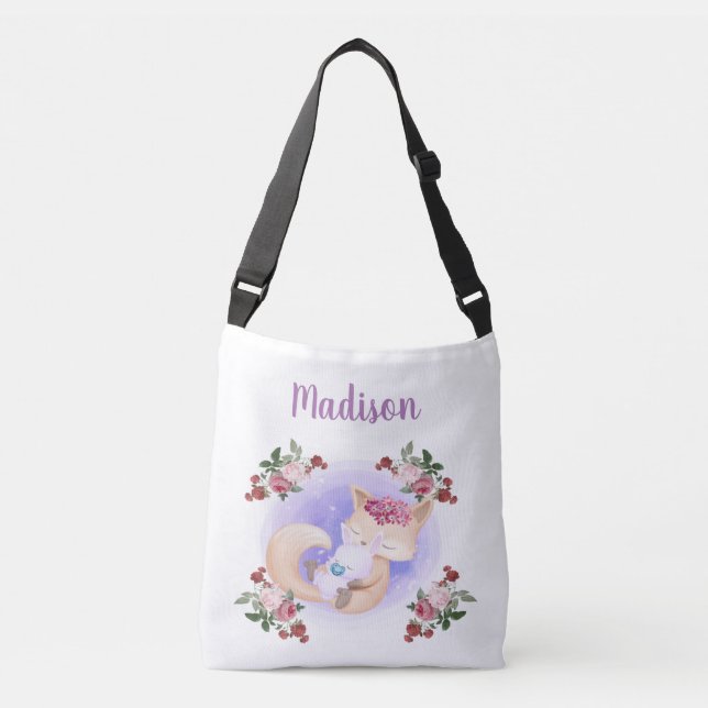 Bolsa Ajustável Mãe Fox Hug Bebê Coelho (Frente)