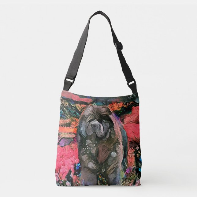 Bolsa Ajustável MAGGIE Black Chow Cross Body (Frente)