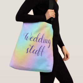 Bolsa Ajustável Magnífico Pastel Rainbow "Wedding Stuff"