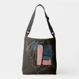 Bolsa Ajustável Magnolia Pink Bloom Abstrato minimamente