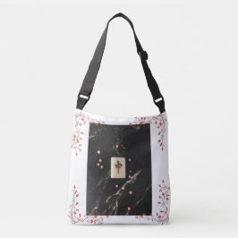 Bolsa Ajustável Mahjong escreveu Crossbody Bag com o Dragão Vermel