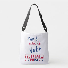 Bolsa Ajustável Mal posso esperar para votar no TRUMP 2024