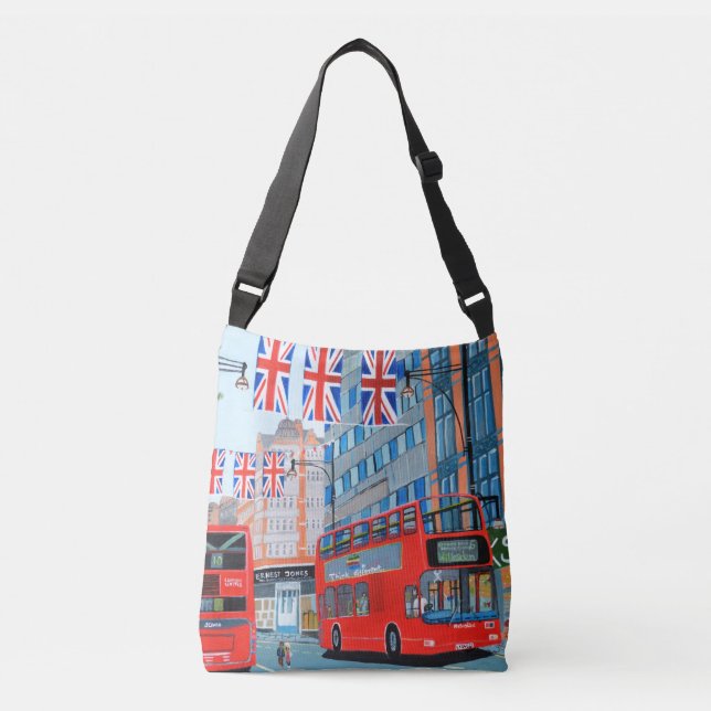 Bolsa Ajustável Mala Crossbody de Londres Oxford Street (Frente)