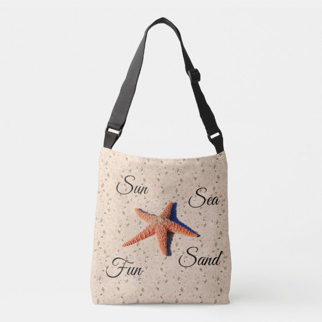 Bolsa Ajustável Mala de areia e cruzamentos marítimos (Frente)