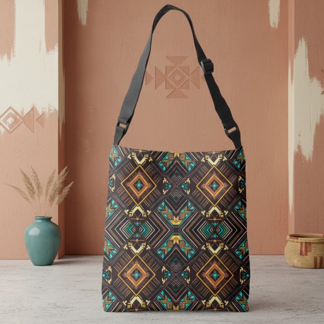 Bolsa Ajustável Mala de Mão Mandala da Terra (Criador carregado)