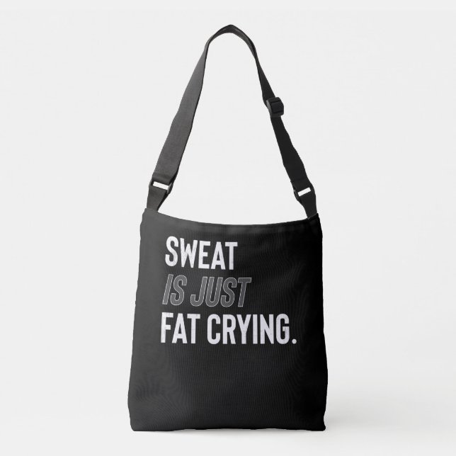 Bolsa Ajustável Malhação Gym Workout Motivação Suor É Gordo Choran (Frente)
