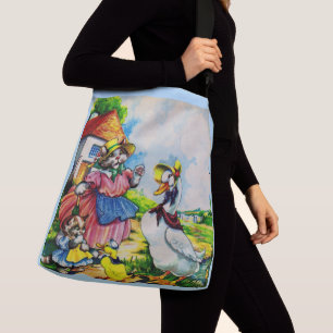 Bolsa Ajustável Mamãe gatinho e gatinho de bebês visitam patos n