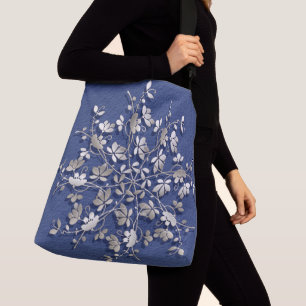 Bolsa Ajustável mandala floral do vintage no fundo do grunge