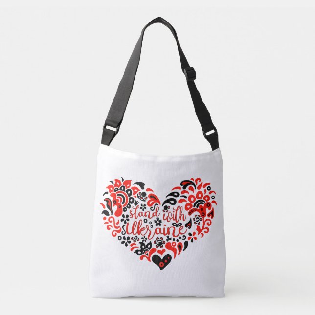 Bolsa Ajustável Mantenha-se firme com a Ucrânia, com as letras e o (Frente)