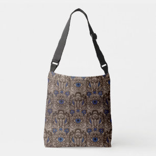 Bolsa Ajustável Mão de Pyrographed Hamsa com cor na madeira