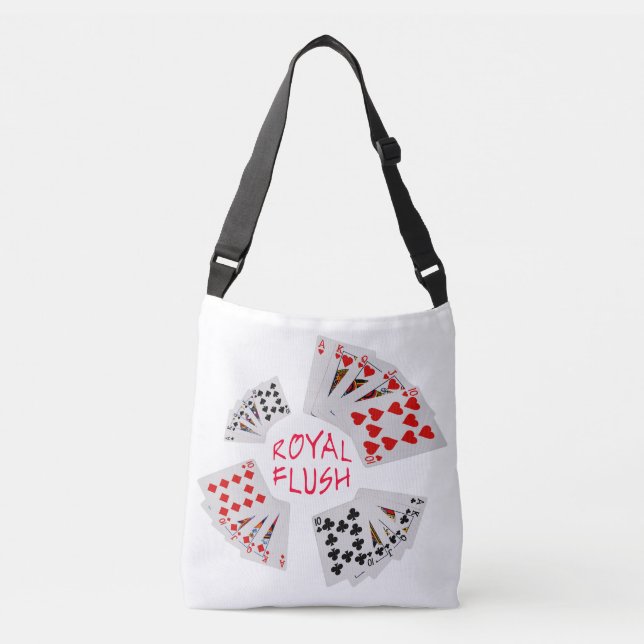 Bolsa Ajustável Mãos Poker - Royal Flush (Frente)