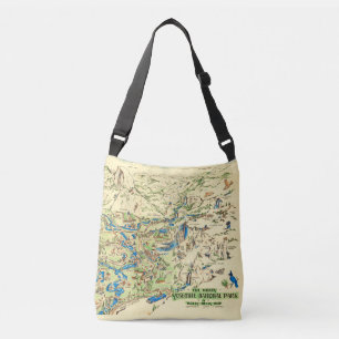 Bolsa Ajustável Mapa Ilustrado de Yosemite