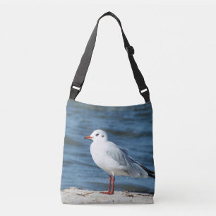 Bolsa Ajustável mar, água, gaivota, pássaro, viagem, azul, céu,