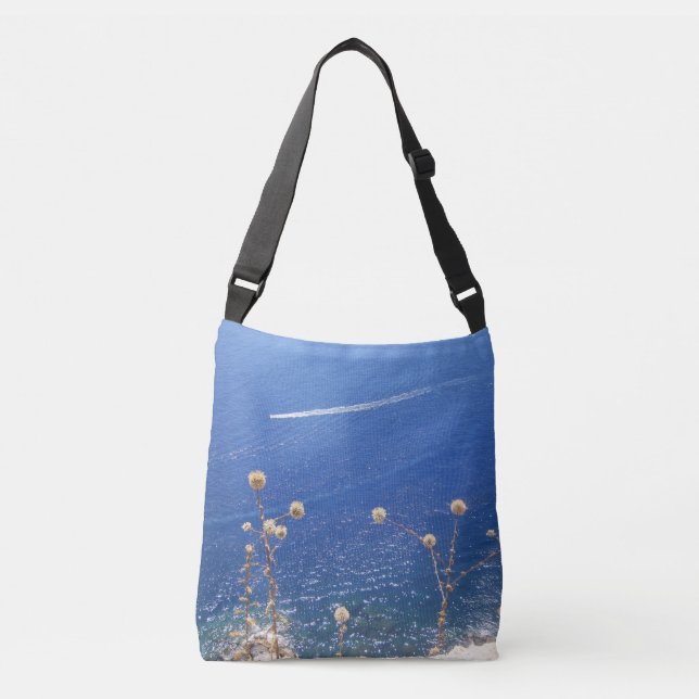 Bolsa Ajustável Mar Azul grego (Frente)