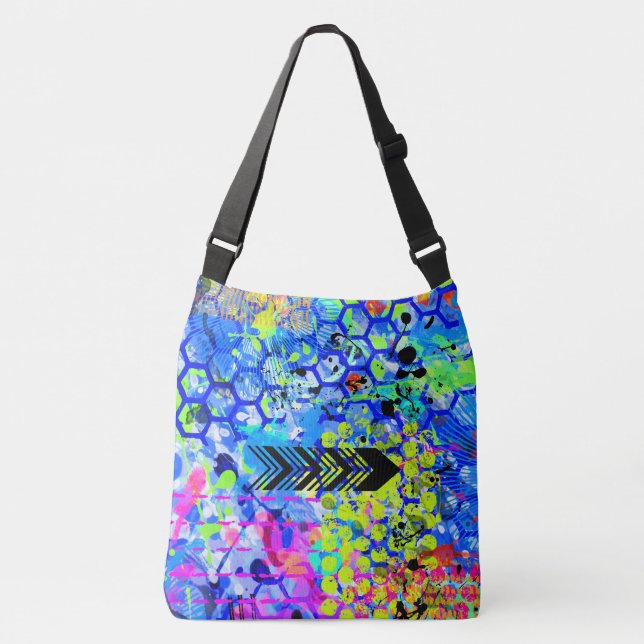Bolsa Ajustável Mar de grafite (Frente)