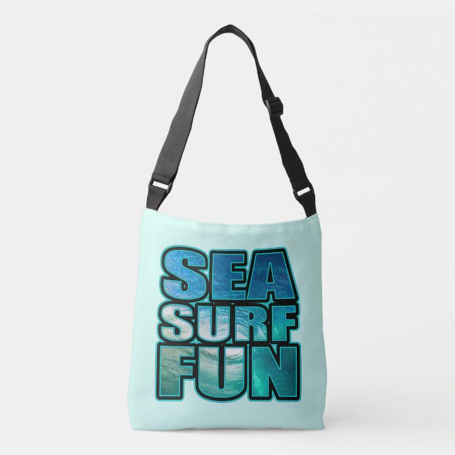 Bolsa Ajustável mar, surf, diversão (Frente)