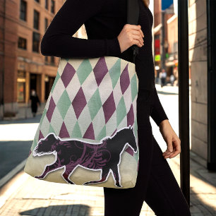 Bolsa Ajustável Mardis Gras Harlequin Horse