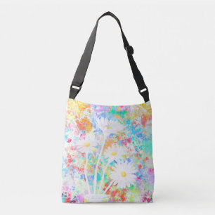 Bolsa Ajustável Margarida Branca com plano de fundo