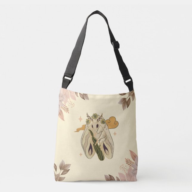 Bolsa Ajustável Mariposa Mística Floral Natureza (Frente)