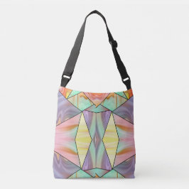 Bolsa Ajustável Mármore Líquido Abstrato Geométrico Pastel