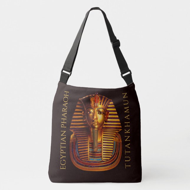 Bolsa Ajustável Máscara Dourada do Rei Egípcio Tutankhamun (Frente)