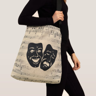 Bolsa Ajustável Máscaras Antigas de Música e Teatro