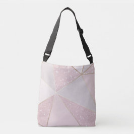 Bolsa Ajustável Matizes de Design Geométrico Rosa