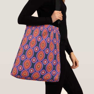 Bolsa Ajustável Maximalista Moderno de Meados do Século Preto Lara