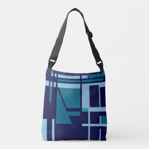 Bolsa Ajustável MCM inspirou azul-claro-turquesa-azul-Marinho