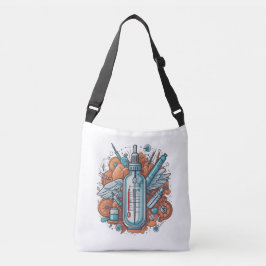Bolsa Ajustável Medical Vial Art – Syringe & Pill Bottle Wings