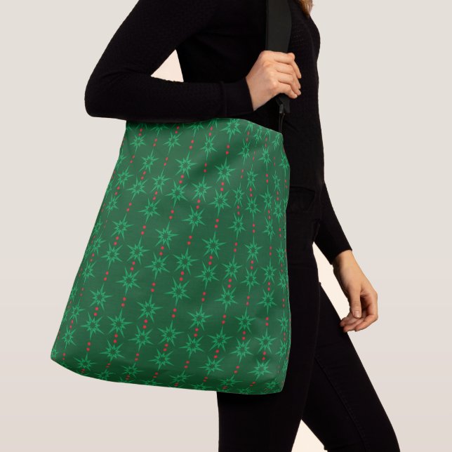 Bolsa Ajustável Médio Mod Garland Green Crossbody Bag (Close Up)