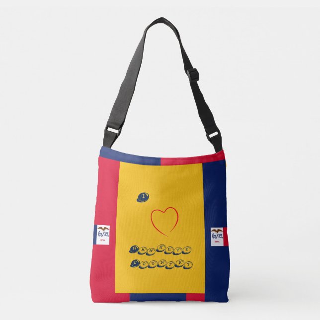 Bolsa Ajustável Medium Hawkeye Country Love Crossbody Bag (Frente)