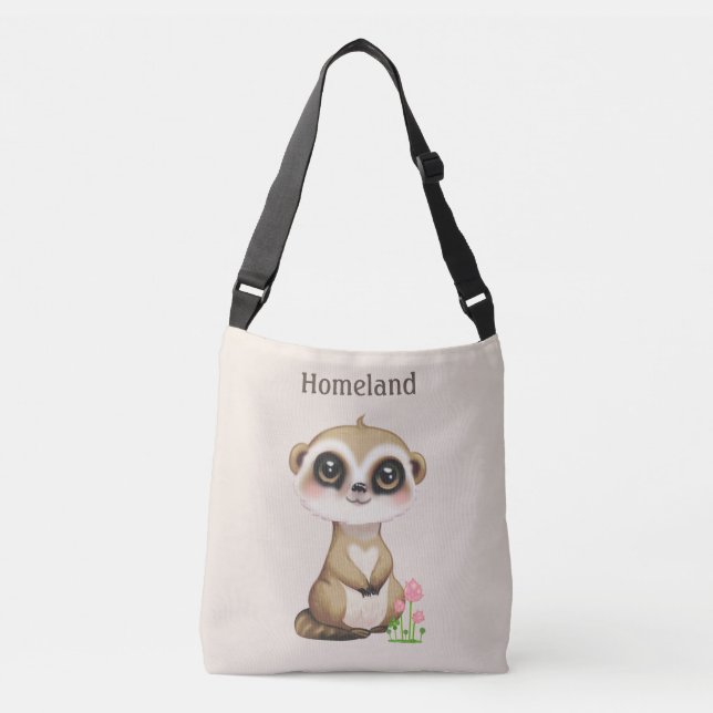 Bolsa Ajustável Meerkat em Light Sand Beige (Frente)