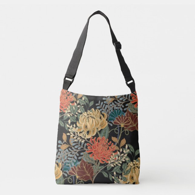 Bolsa Ajustável Mehndi Tracery Azulejo: Design sem costura étnica (Frente)