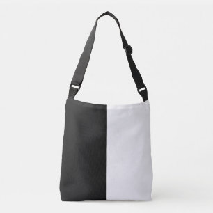 Bolsa Ajustável meio branco meio preto, meio preto meio branco