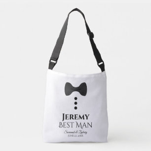 Bolsa Ajustável Melhor Homem Negro Tie Tuxedo Divertido Swag