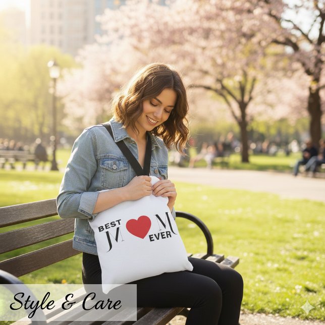 Bolsa Ajustável Melhor MÃE Alguma Vez Bag Crossbody - Presente Que (Best MOM Ever Crossbody Bag – Gift She’ll Love)