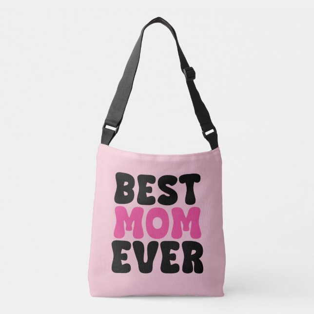 Bolsa Ajustável Melhor Tifografia de Mãe Nunca (Frente)