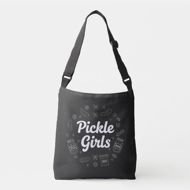 Bolsa Ajustável Meninas do Picles, Design de Citação de Amante (Frente)