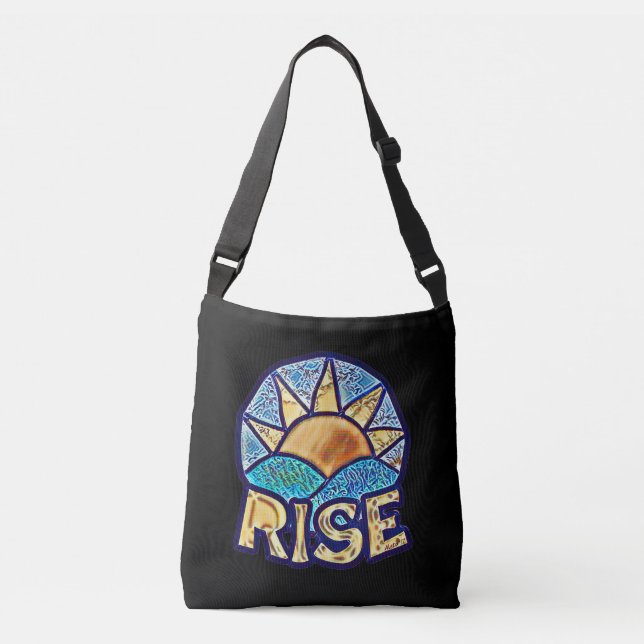 Bolsa Ajustável Mensagem de Uplifing do Ouro Sun Rise ~ (Frente)