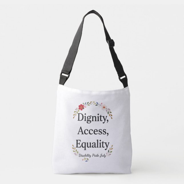 Bolsa Ajustável Mês do Orgulho da Deficiência Julho (Frente)