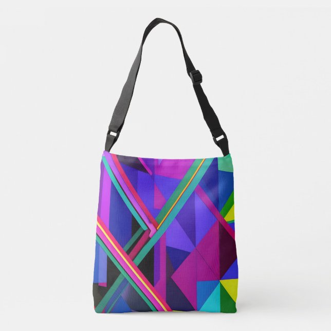 Bolsa Ajustável "Metropolis Grid: Uma Reflexão Digital" (Verso)