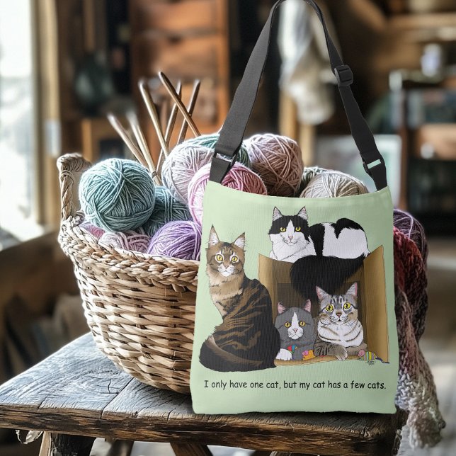 Bolsa Ajustável Meu Gato tinha Gatos (Criador carregado)