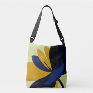 Bolsa Ajustável Midnight Bloom – Gráficos Florais Modernos e Ousad