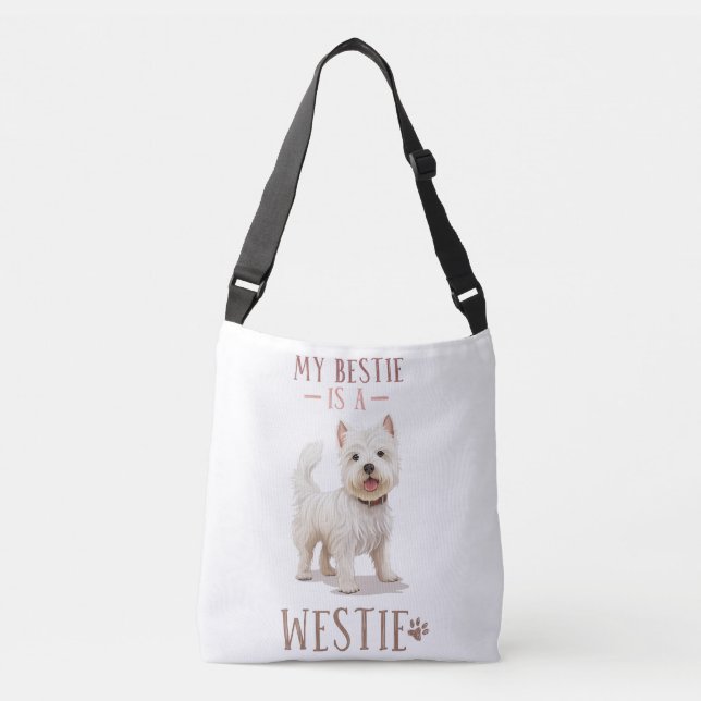 Bolsa Ajustável Minha Bestie É Meu Westie (Frente)