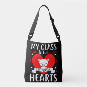 Bolsa Ajustável Minha Classe É Cheio De Namorados De Corações Doce