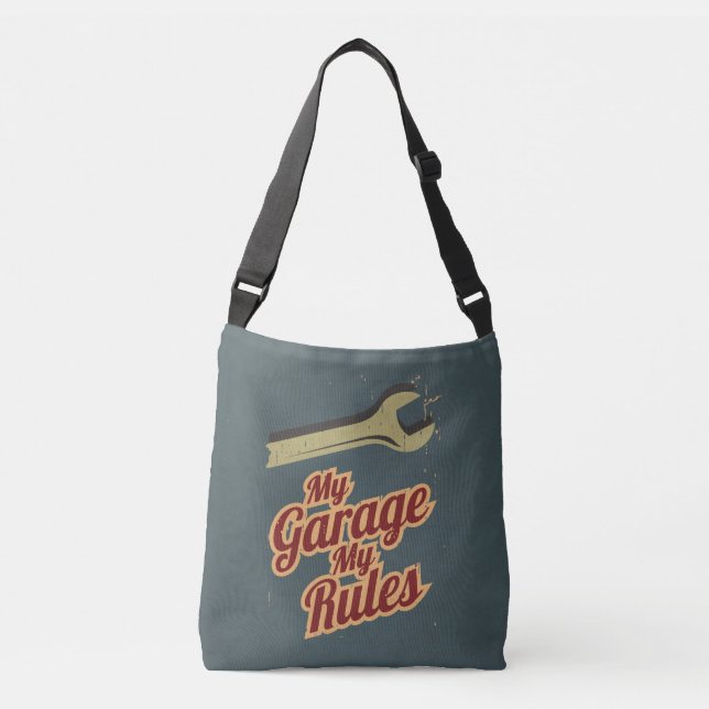 Bolsa Ajustável Minha garagem minhas regras (Frente)