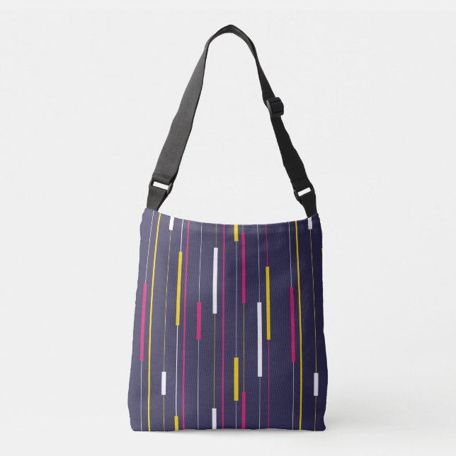 Bolsa Ajustável Minimalist Modern Stripes (Frente)