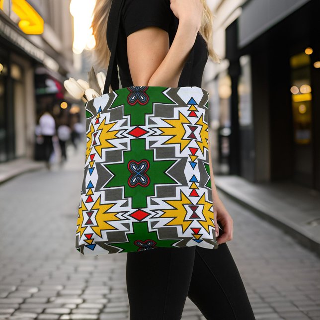 Bolsa Ajustável Moda Chic da Cidade de Padrão de Arte Africano Tra (Traditional African Art Pattern City Chic Fashion Crossbody Bag Shopping Closeup)