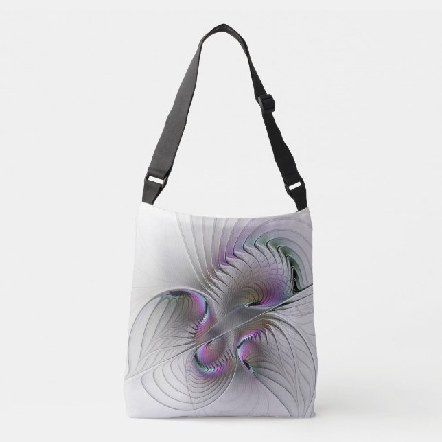 Bolsa Ajustável Modern Abstrato Shy Fantasy Figura Arte Fractal (Frente)